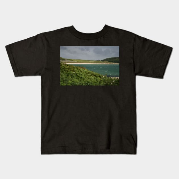 Blue-green sea Kids T-Shirt by orcadia